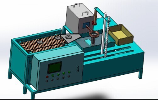 Équipement d'outil de durcissement d'induction de la FCC 100KW 10-50khz de la CE avec le contrôle de PLC