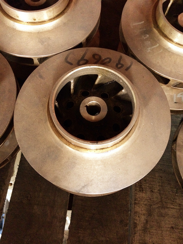 Roue à aubes submersible à plusieurs étages de pompe, processus de moulage au sable, usinage de commande numérique par ordinateur